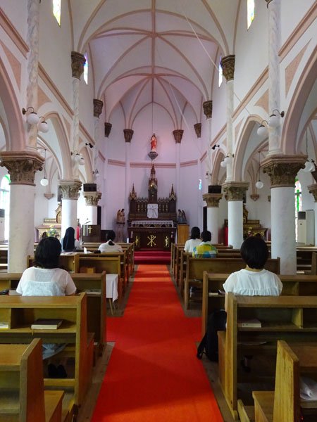 Mass at Hamawaki Church on Hisaka Island